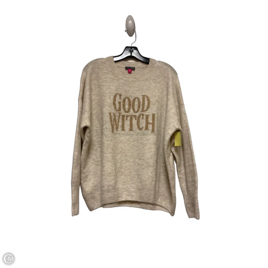 Sweater By Vince Camuto In Cream, Size: M