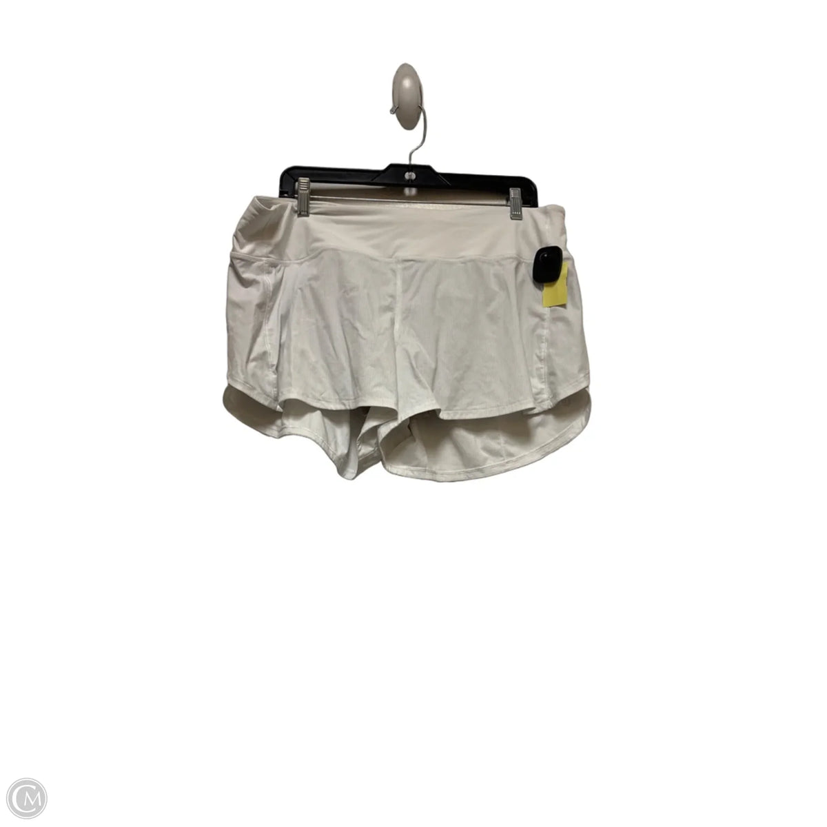 Athletic Shorts By Lululemon In White, Size: 14