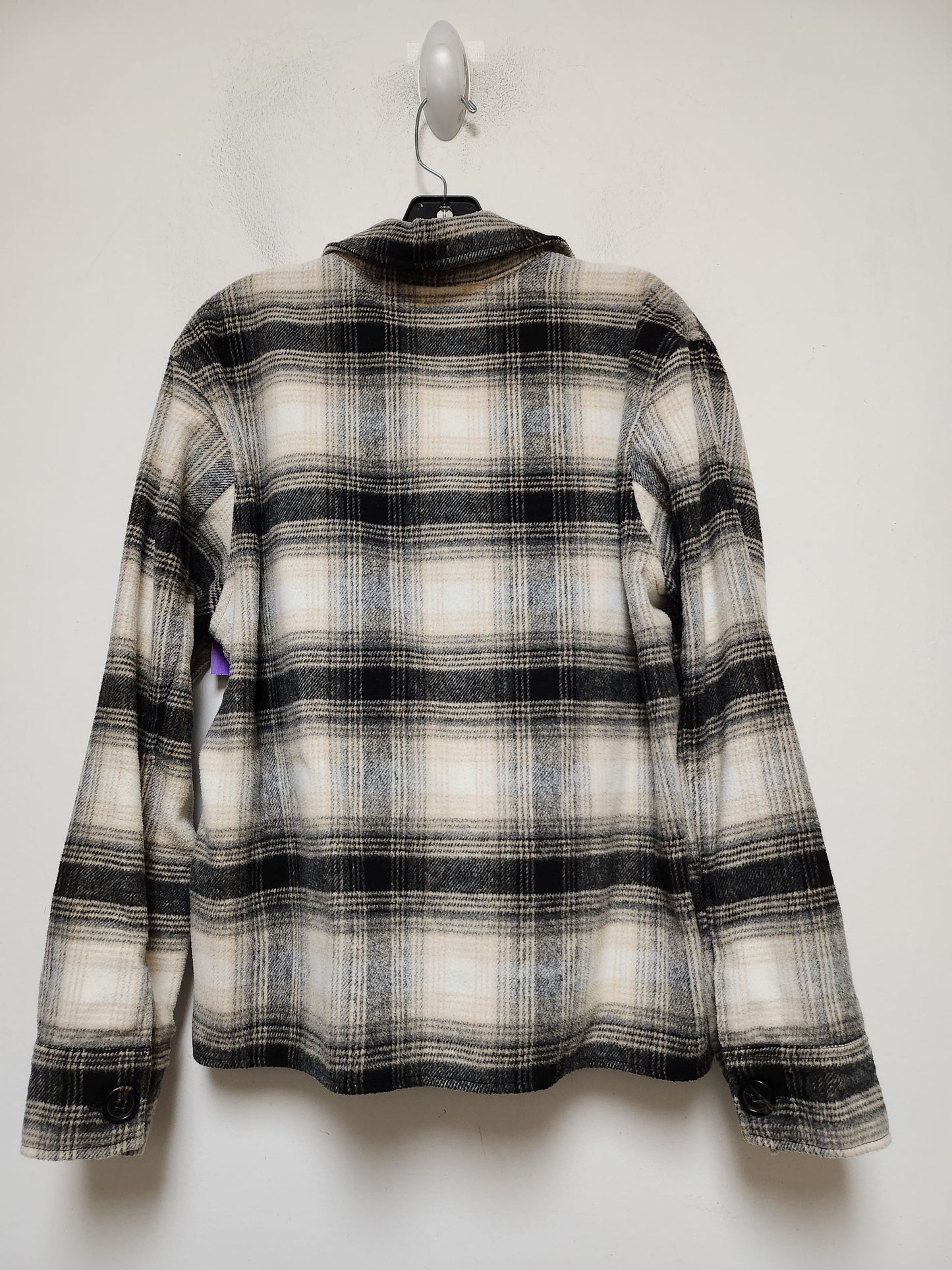 Plaid Pattern Jacket Shirt Bb Dakota, Size Xl