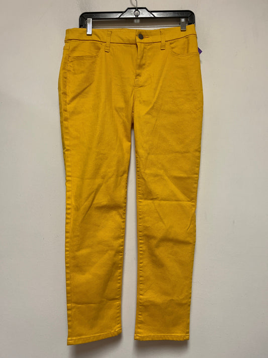 Yellow Jeans Skinny Chicos, Size 4