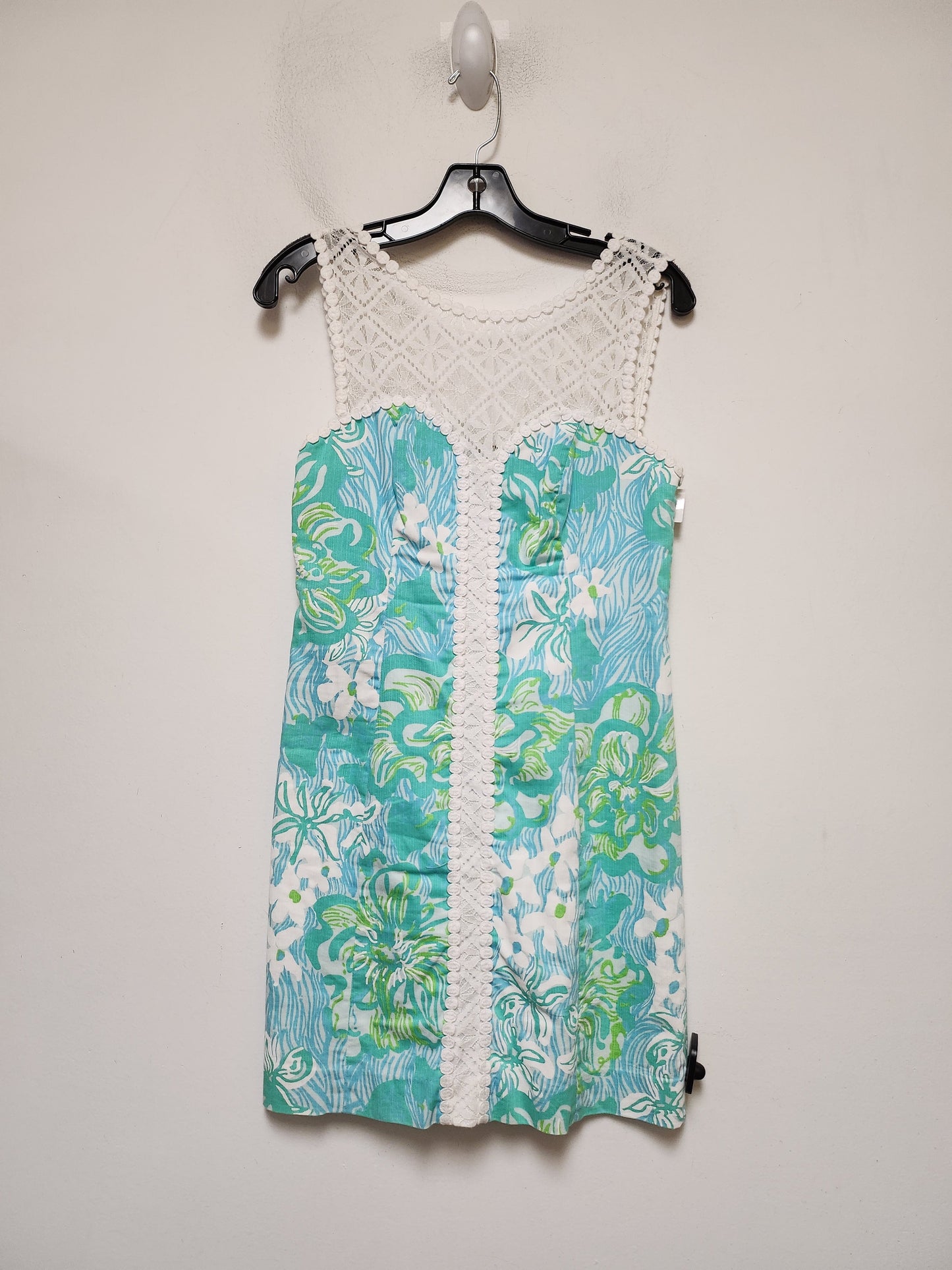 Blue & Green Dress Casual Short Lilly Pulitzer, Size Xs