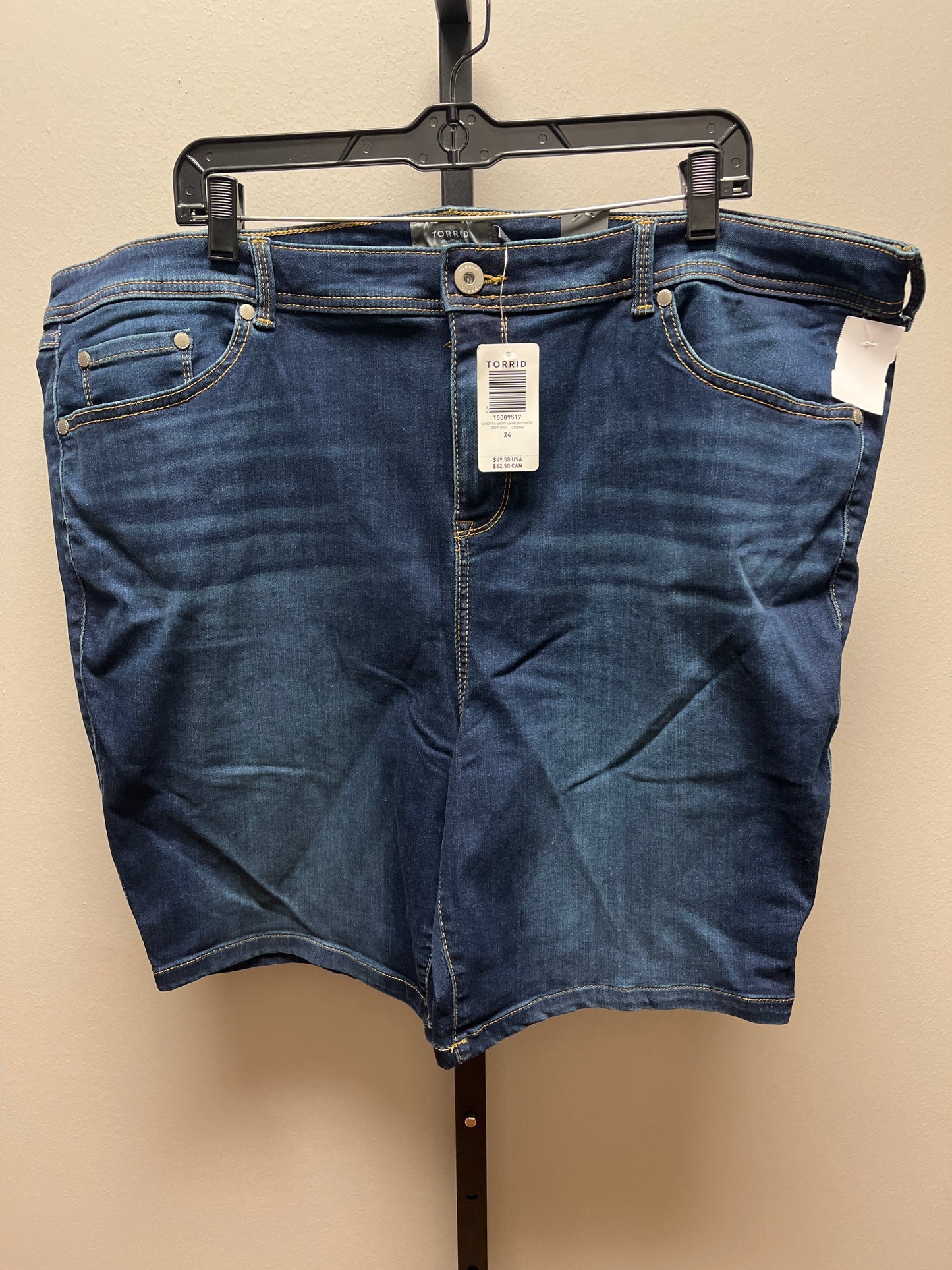 Blue Denim Shorts Torrid, Size 24