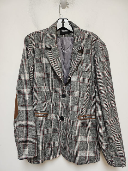 Blazer By Clothes Mentor In Plaid Pattern, Size: 2x