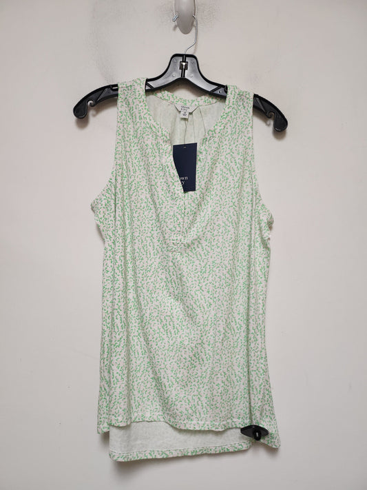 Top Sleeveless By Crown And Ivy In Green & Pink, Size: M