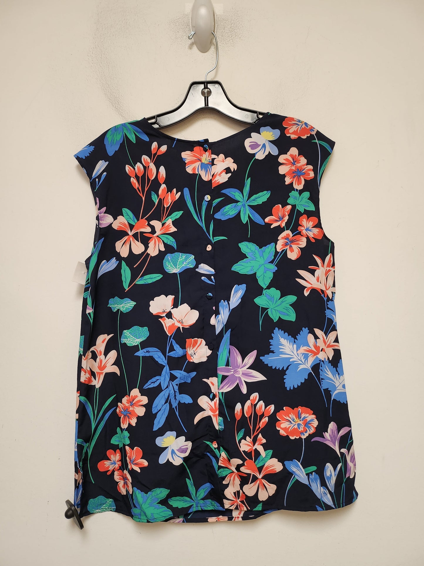 Top Sleeveless By Talbots In Floral Print, Size: M