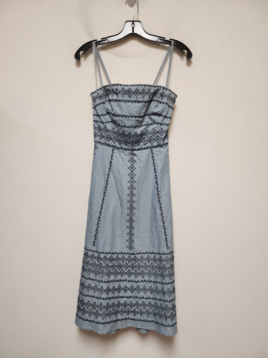 Dress Casual Midi By Bcbgmaxazria In Blue, Size: M