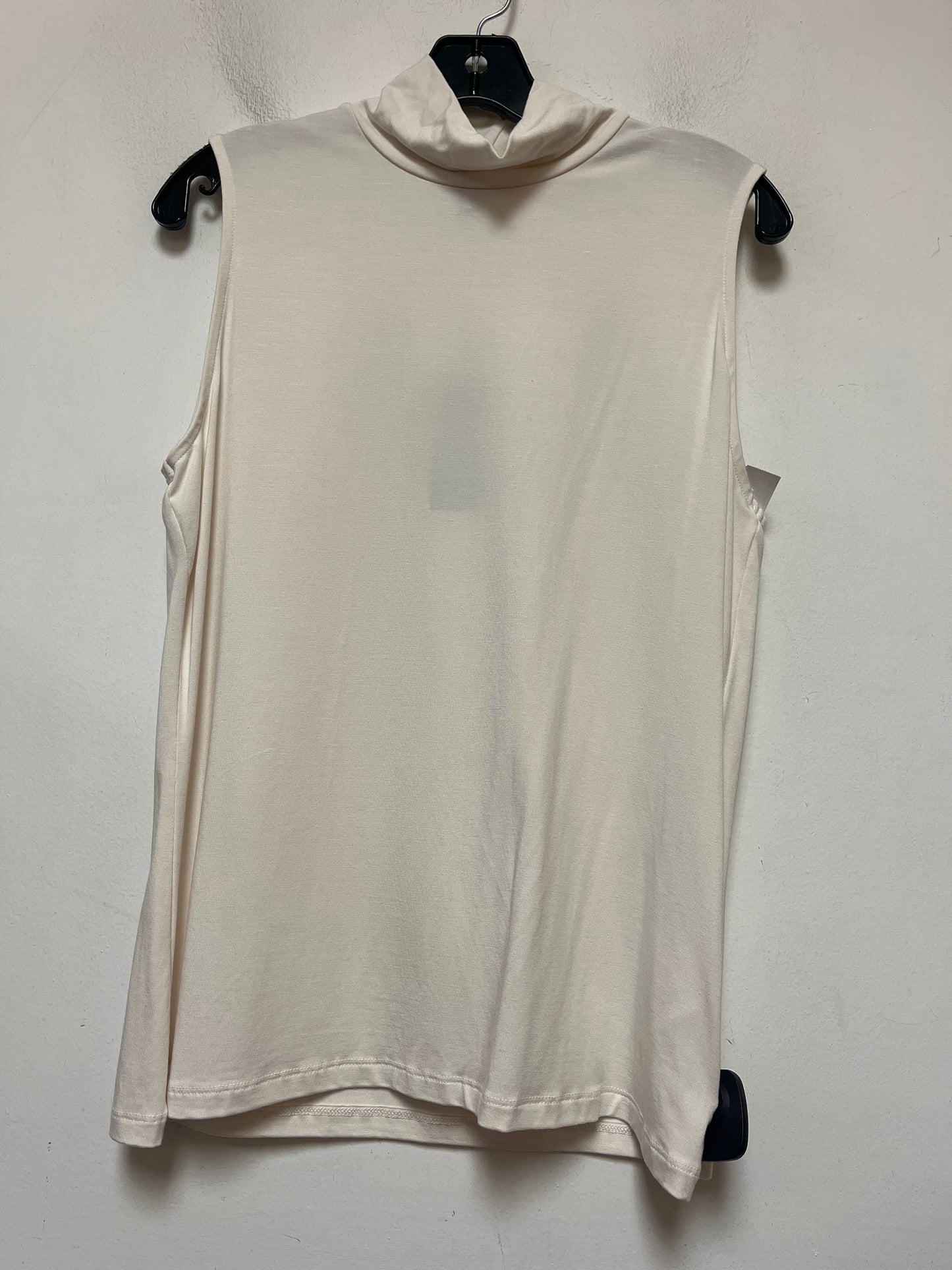 Top Sleeveless By Lauren By Ralph Lauren In Cream, Size: Xl