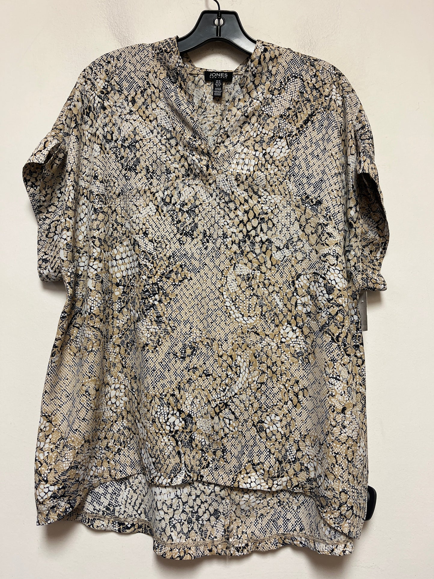 Top Short Sleeve By Jones New York In Multi-colored, Size: M