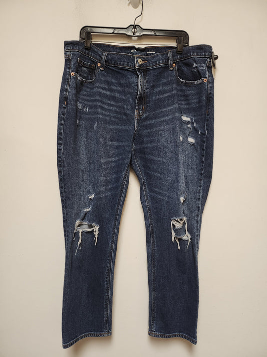 Jeans Boyfriend By Old Navy In Blue Denim, Size: 16