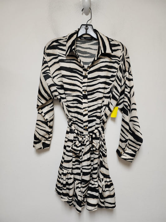 Dress Casual Short By Zara In Animal Print, Size: S