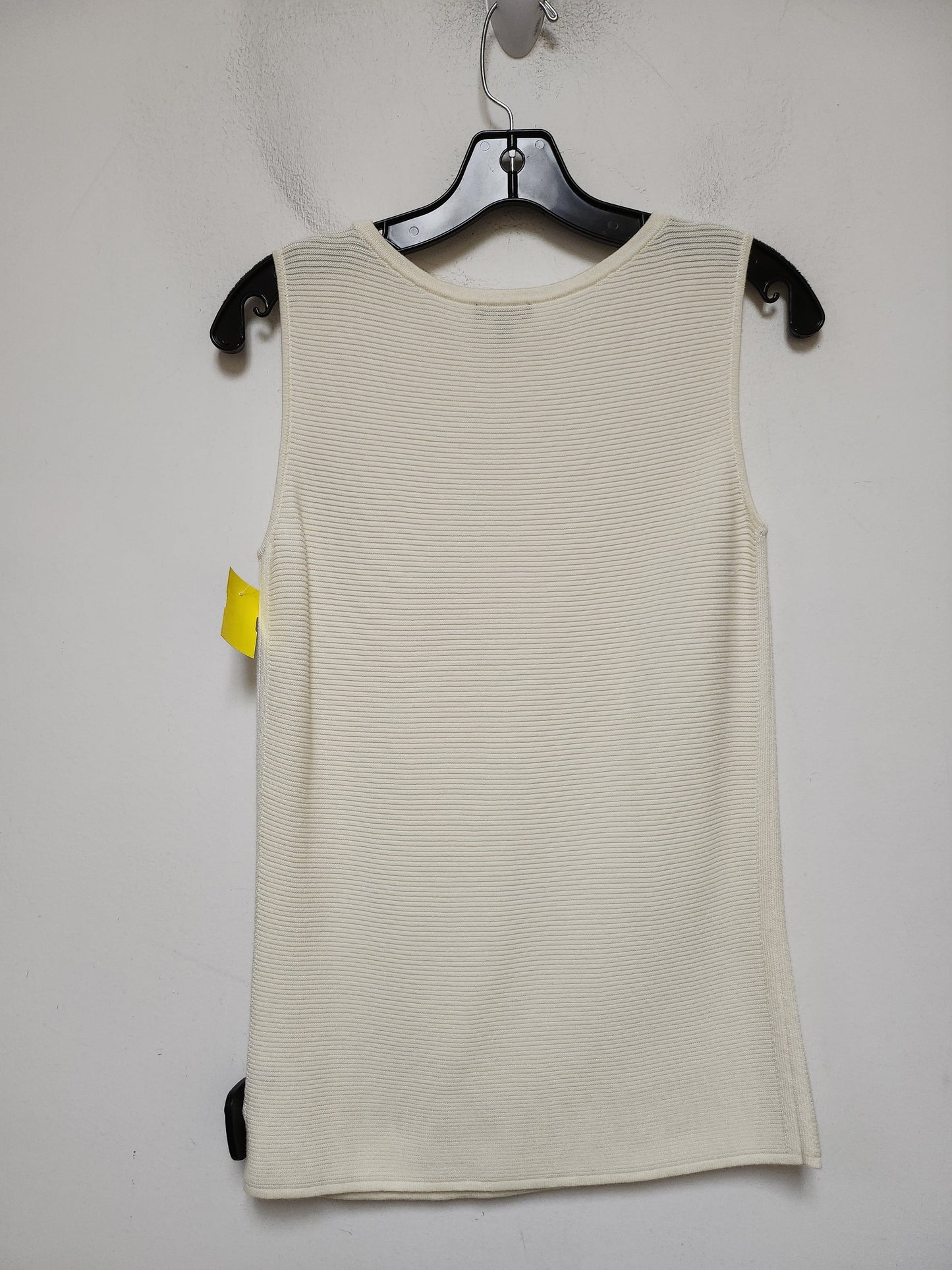 Top Sleeveless By Talbots In Cream, Size: Xs