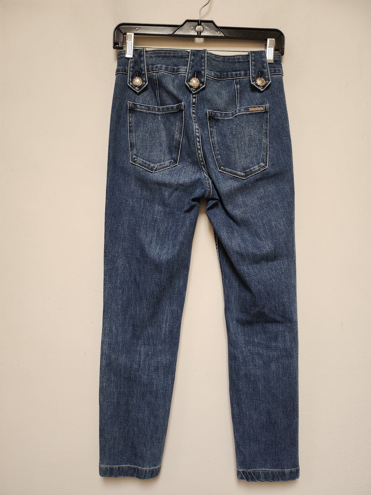 Jeans Straight By White House Black Market In Blue Denim, Size: 0