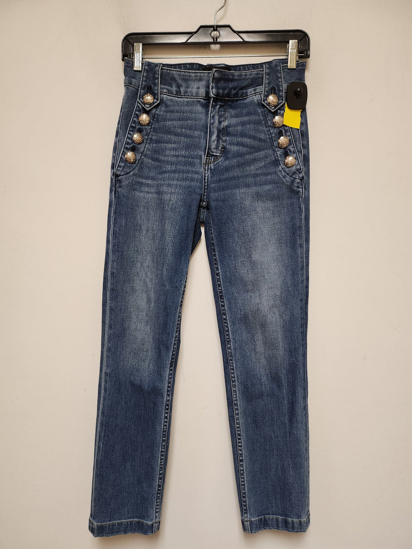 Jeans Straight By White House Black Market In Blue Denim, Size: 0