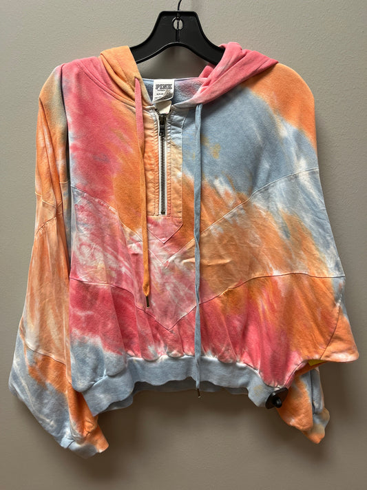 Sweatshirt Hoodie By Pink In Tie Dye Print, Size: S