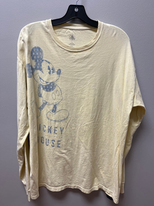 Top Long Sleeve By Disney Store In Yellow, Size: L