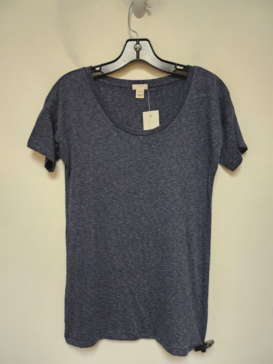 Top Short Sleeve Basic By J. Crew In Blue, Size: Xxs