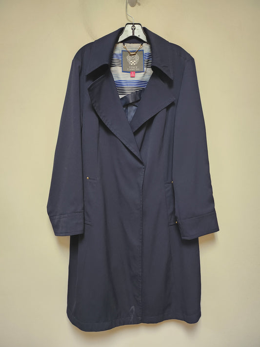 Coat Trench Coat By Vince Camuto In Navy, Size: Xl