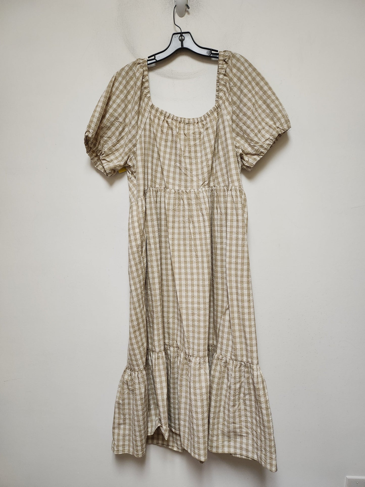 Dress Casual Midi By J. Crew In Plaid Pattern, Size: 2x