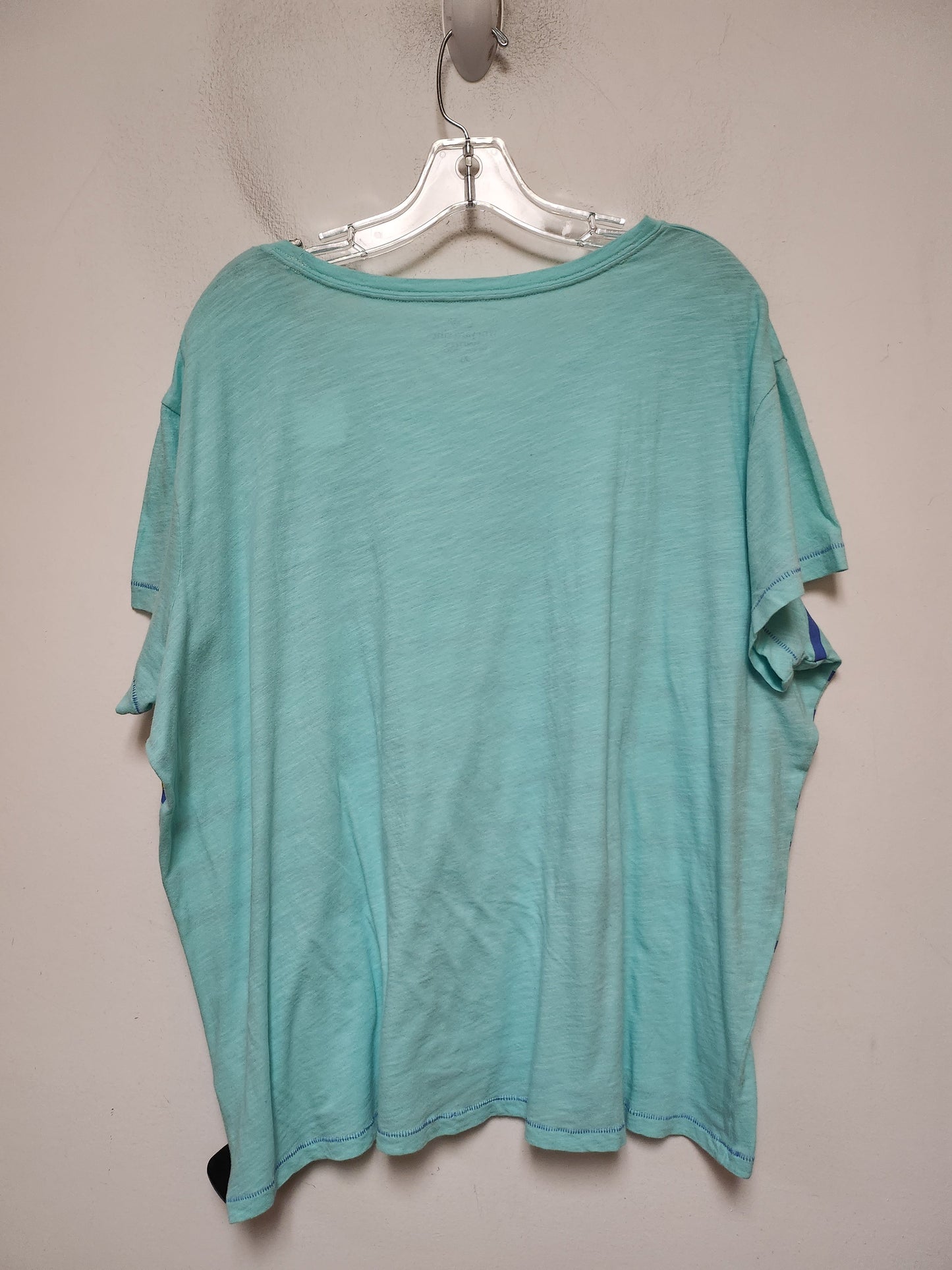 Top Short Sleeve Basic By Vineyard Vines In Aqua, Size: Xl