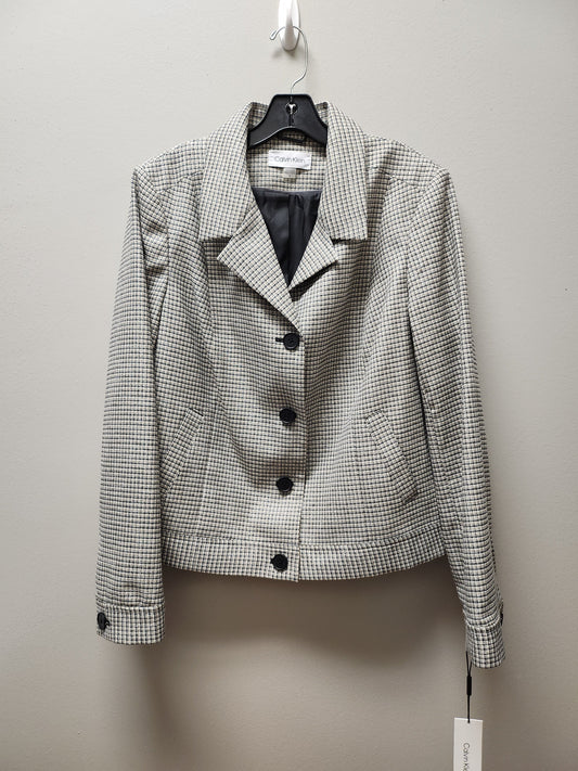 Jacket Other By Calvin Klein In Plaid Pattern, Size: Xl