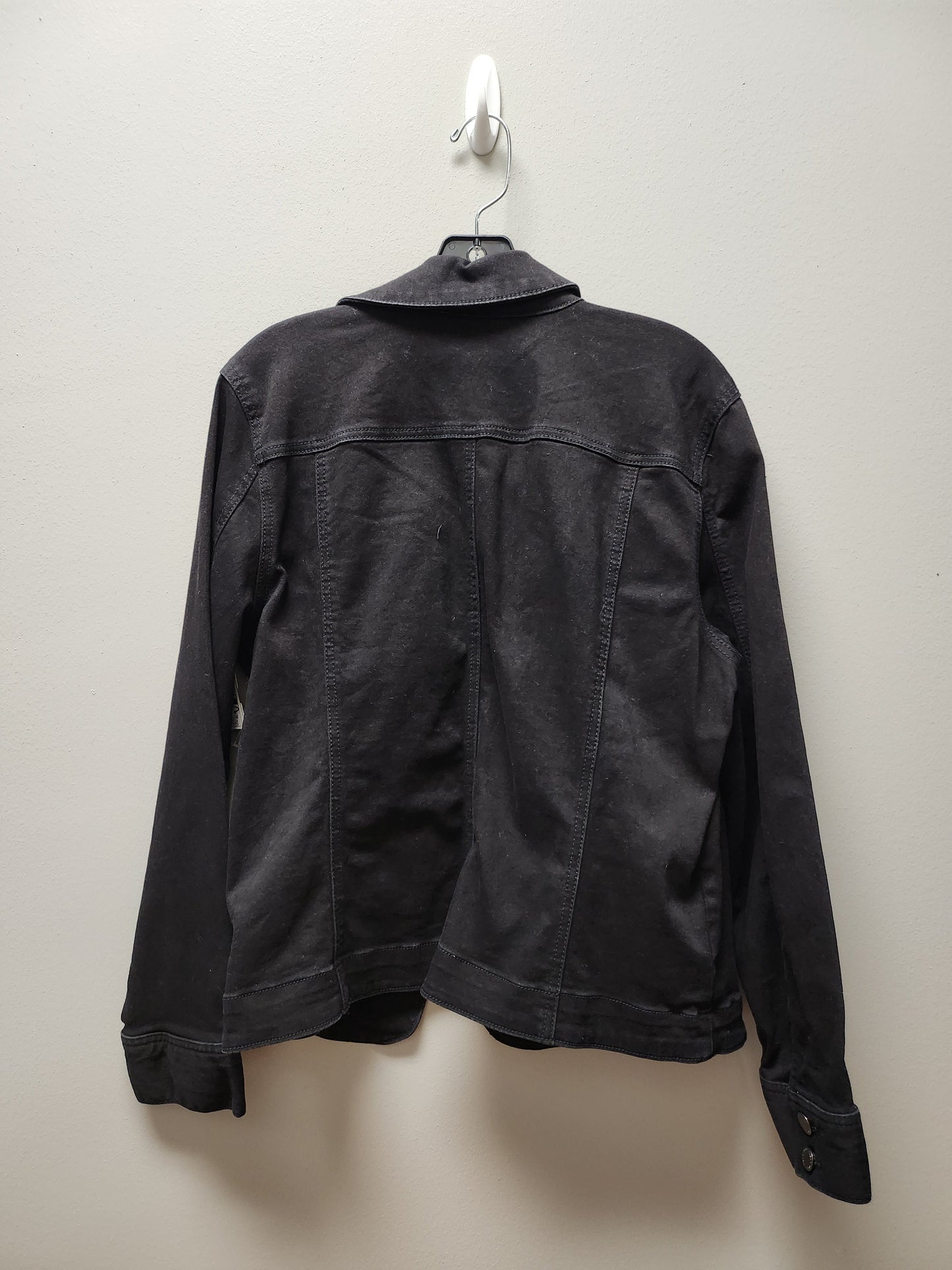 Jacket Denim By Charter Club In Black, Size: Xl