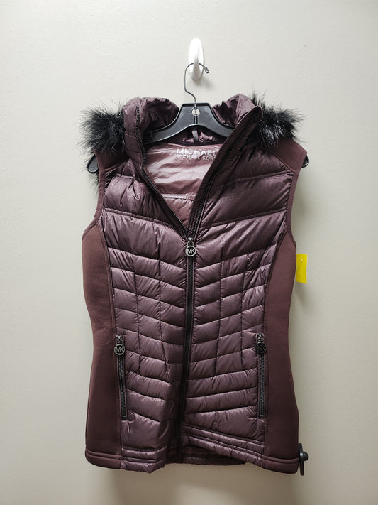 Vest Puffer & Quilted By Michael By Michael Kors In Purple, Size: S