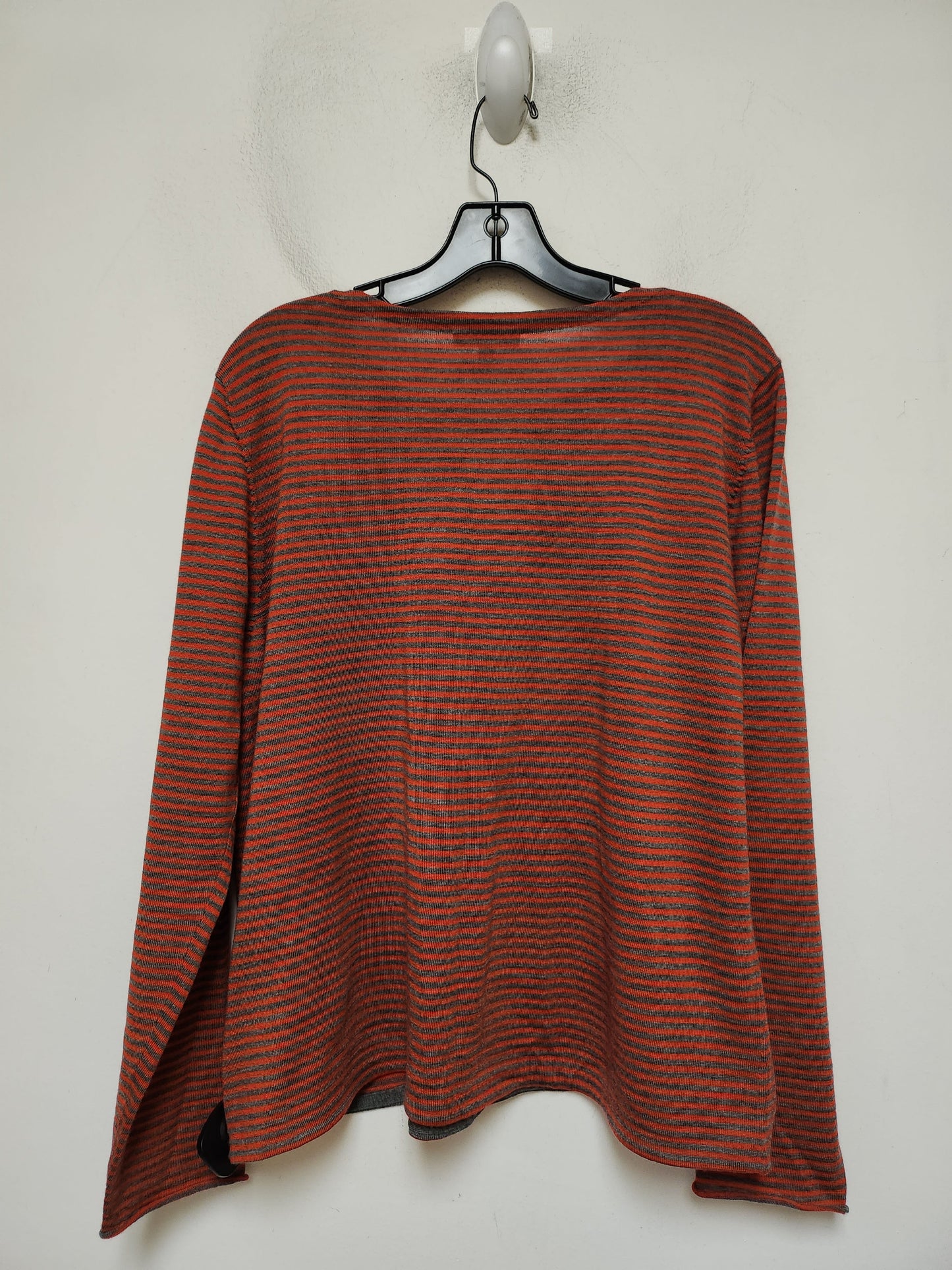 Top Long Sleeve Basic By Eileen Fisher In Striped Pattern, Size: Xl