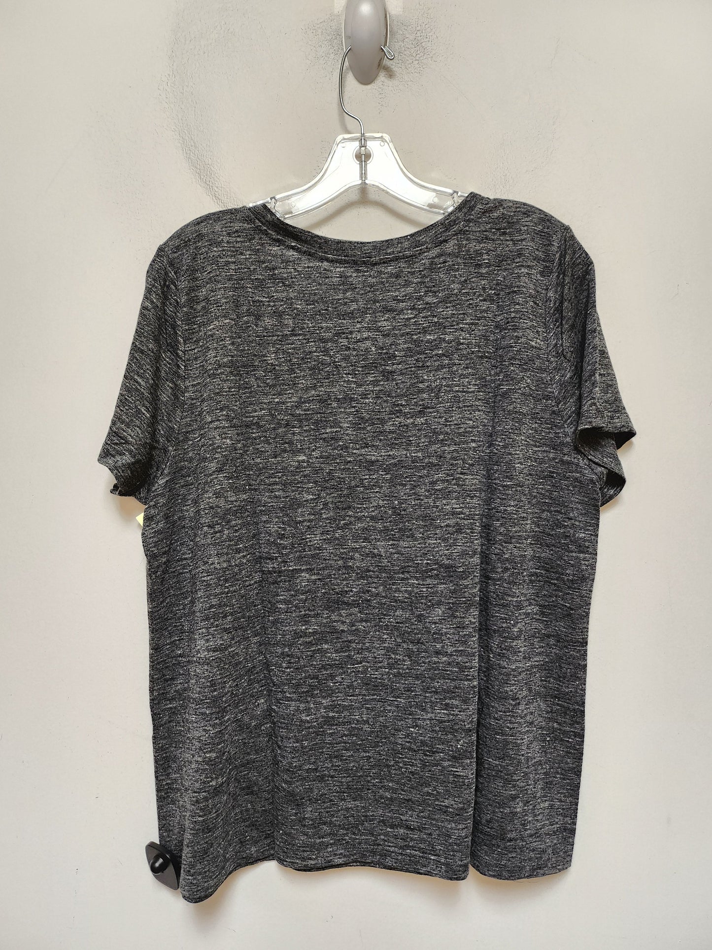 Top Short Sleeve Basic By Eileen Fisher In Grey, Size: L