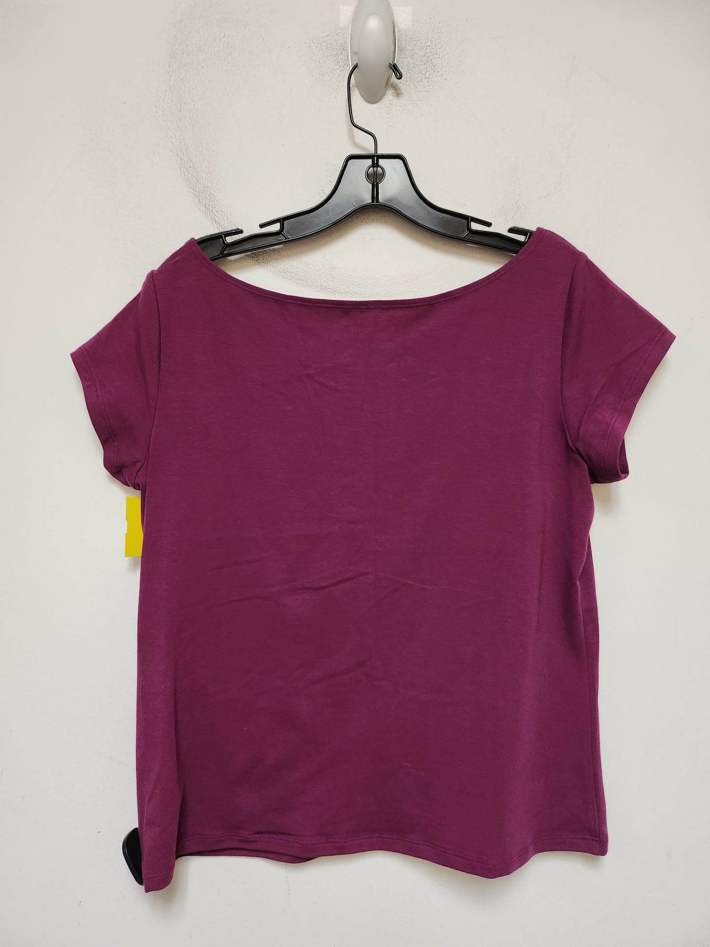 Top Short Sleeve Basic By Eileen Fisher In Purple, Size: L