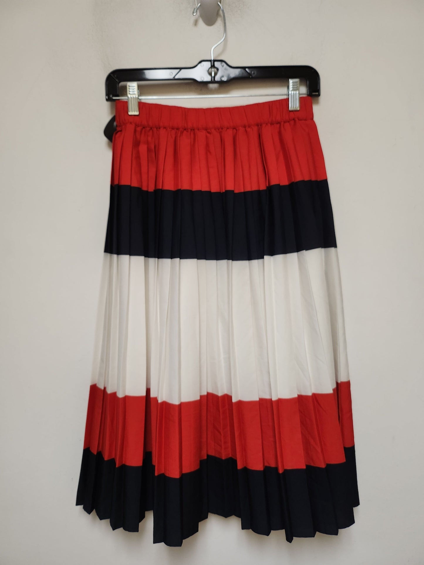 Skirt Midi By Tommy Hilfiger In Blue & Red & White, Size: 0