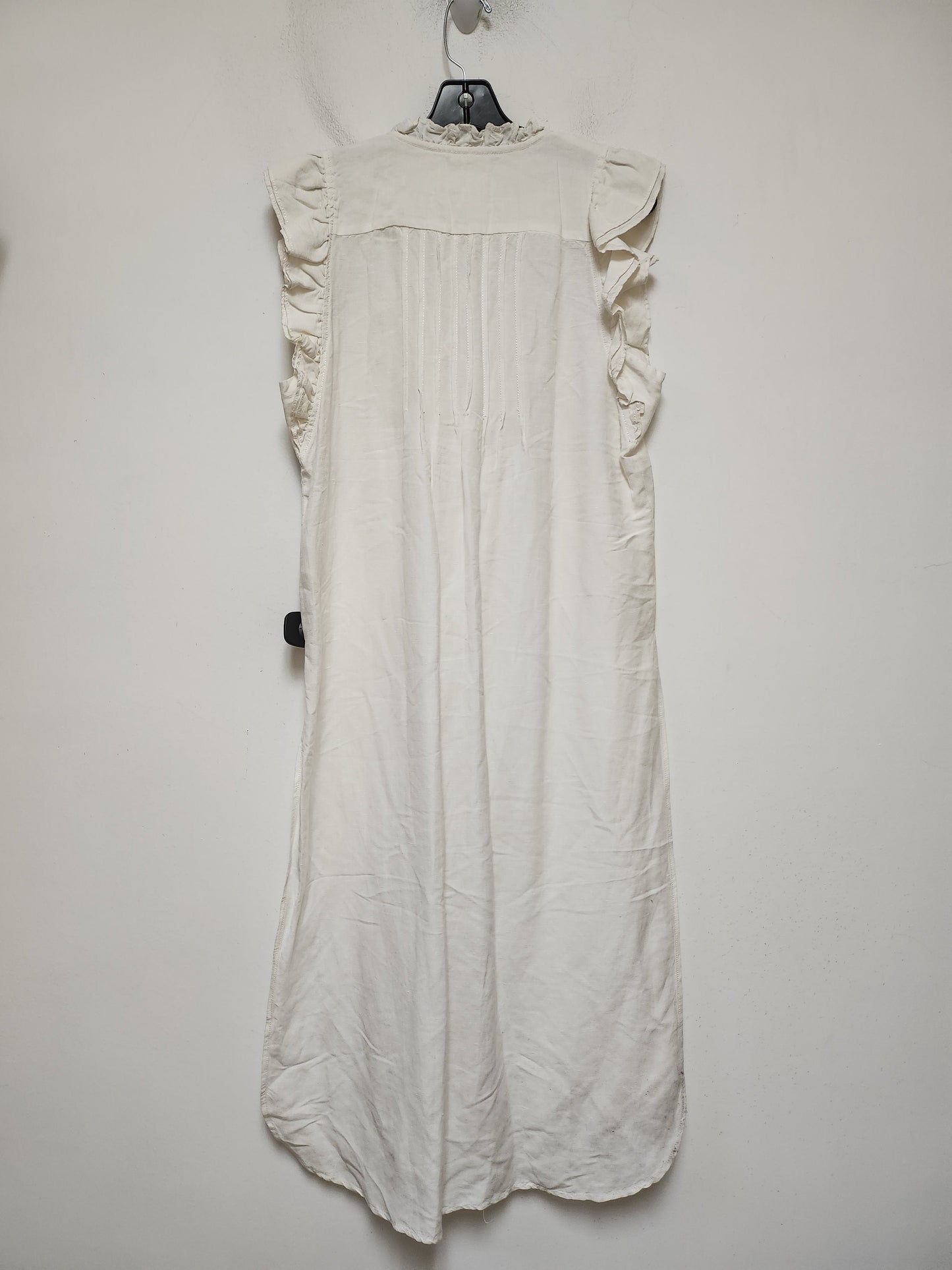 Dress Casual Midi By Anthropologie In Cream, Size: S