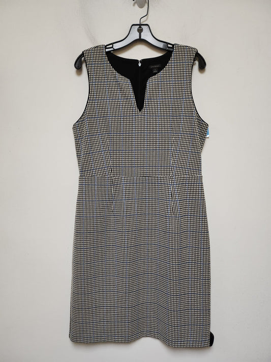 Dress Casual Midi By Ann Taylor In Black & White, Size: M