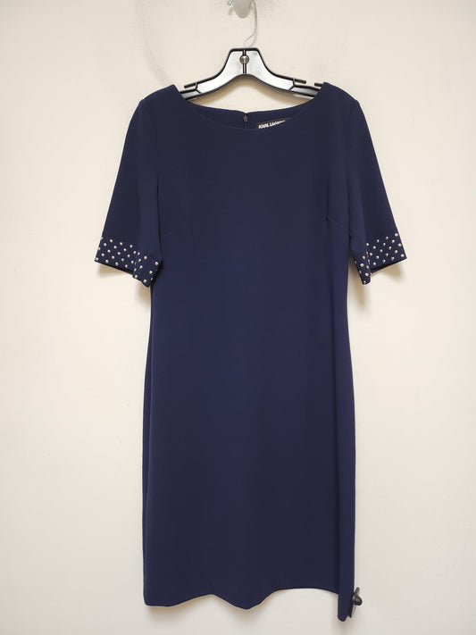 Dress Designer By Karl Lagerfeld In Blue, Size: M