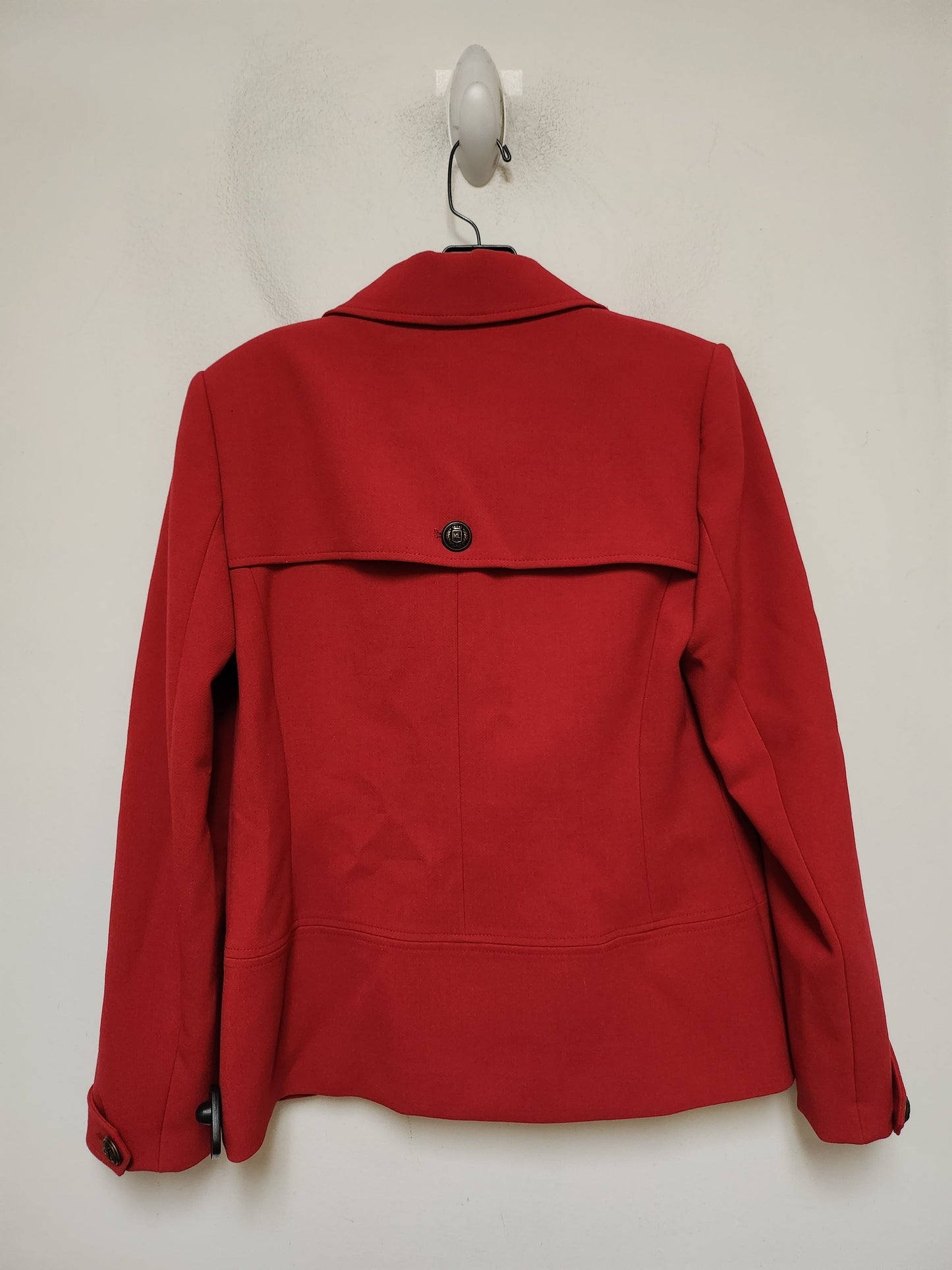 Blazer Designer By Karl Lagerfeld In Red, Size: S