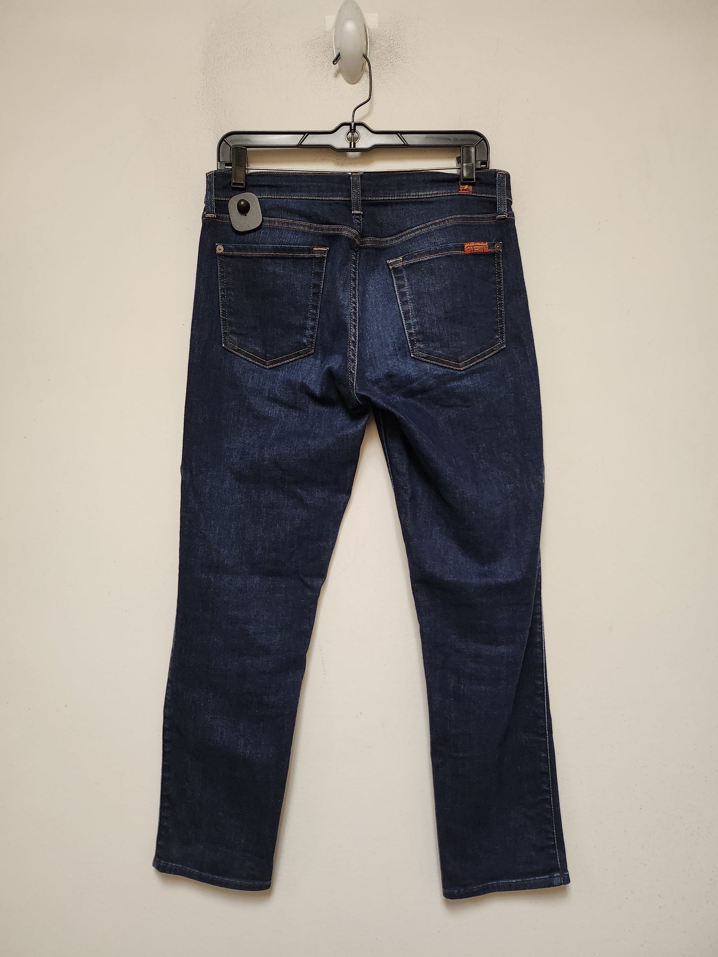 Jeans Straight By 7 For All Mankind In Blue Denim, Size: 6