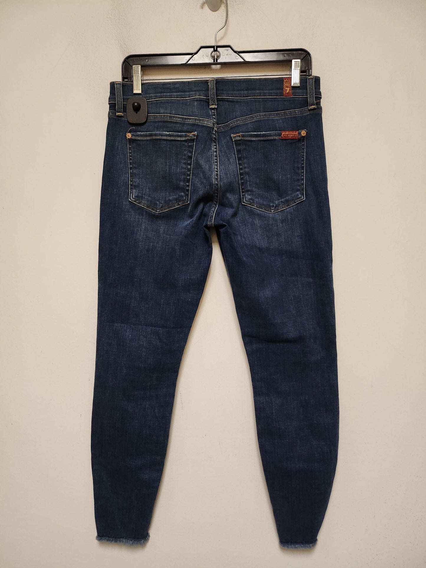 Jeans Skinny By 7 For All Mankind In Blue Denim, Size: 6