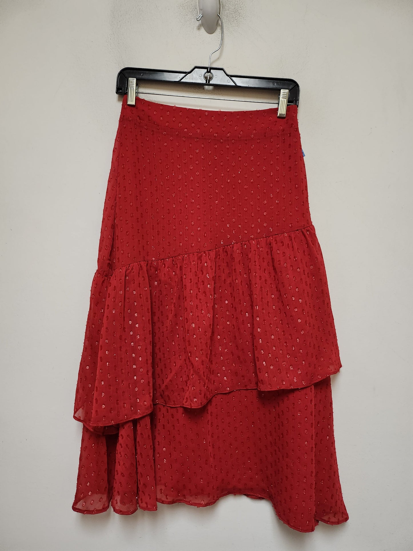 Skirt Set 2pc By Clothes Mentor In Red, Size: 4