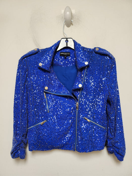 Blazer By Clothes Mentor In Blue, Size: Xs