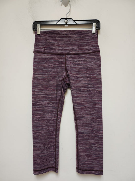 Athletic Capris By Lululemon In Purple, Size: S