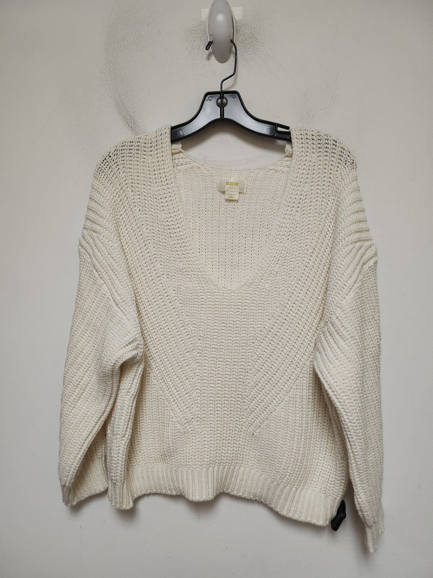 Sweater By Maeve In Cream, Size: M