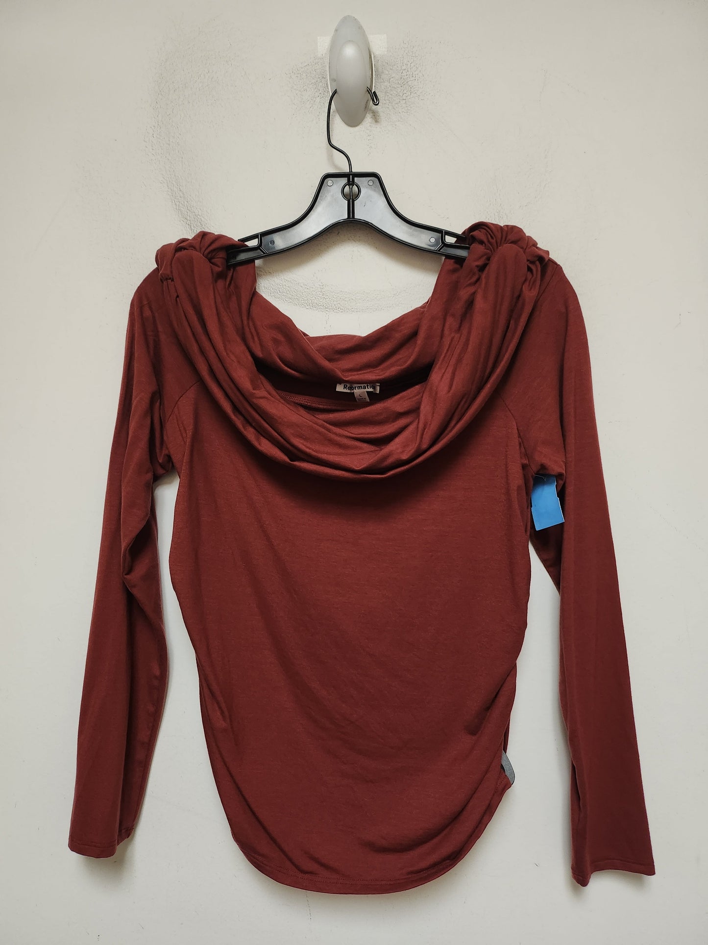 Top Long Sleeve By Reformation In Red, Size: L