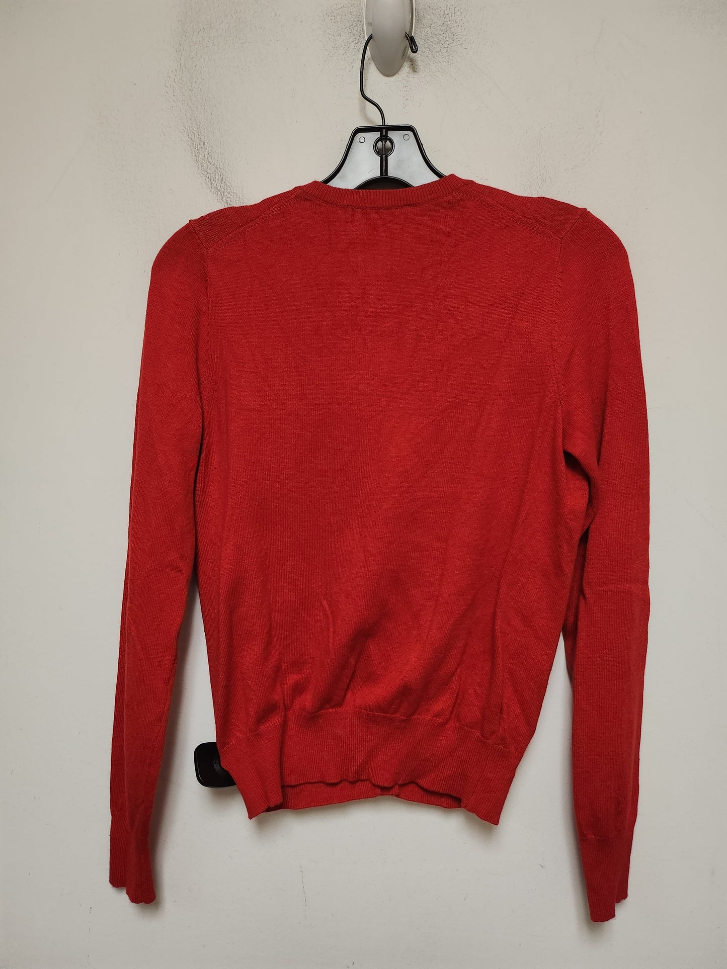 Cardigan By Ann Taylor In Red, Size: Xs