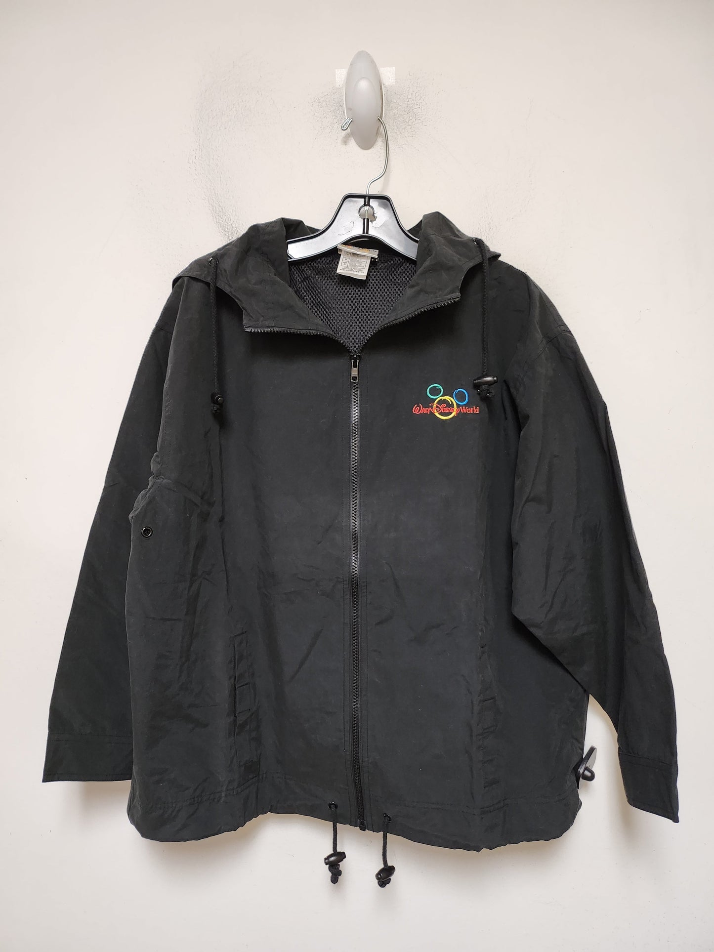 Jacket Windbreaker By Disney Store In Black, Size: S