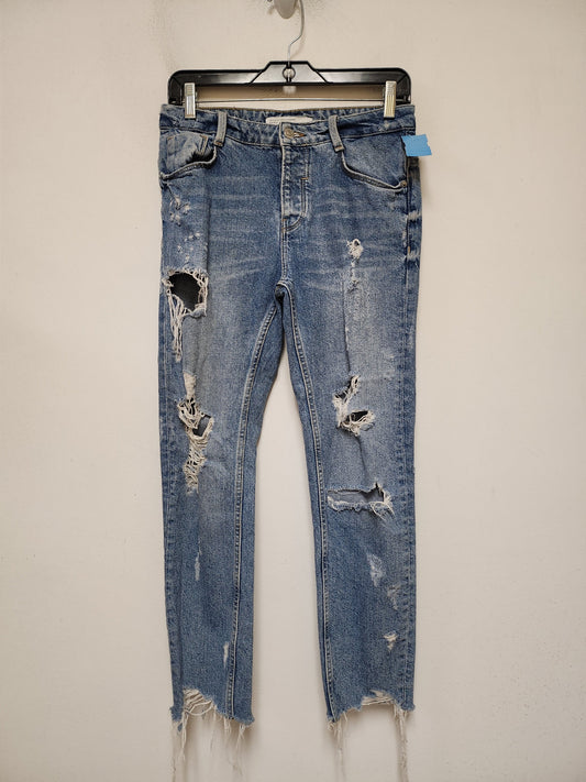 Jeans Skinny By Zara In Blue Denim, Size: 2