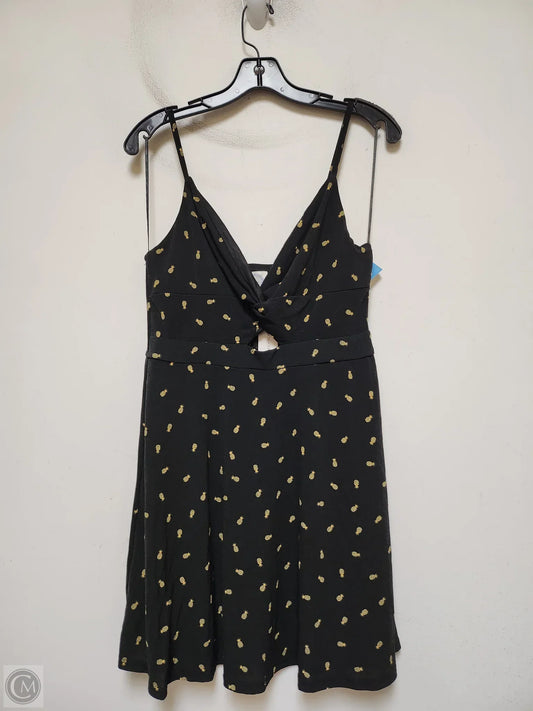 Top Sleeveless By Blue Rain In Black & Yellow, Size: M