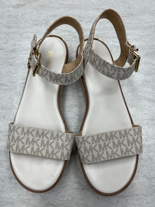 Sandals Designer By Michael Kors In White, Size: 11