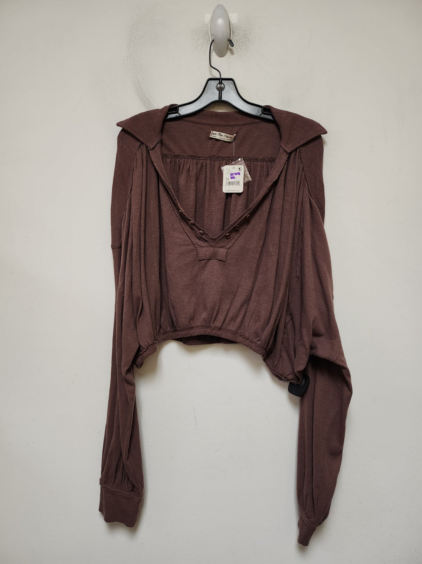 Top Long Sleeve By We The Free In Purple, Size: M