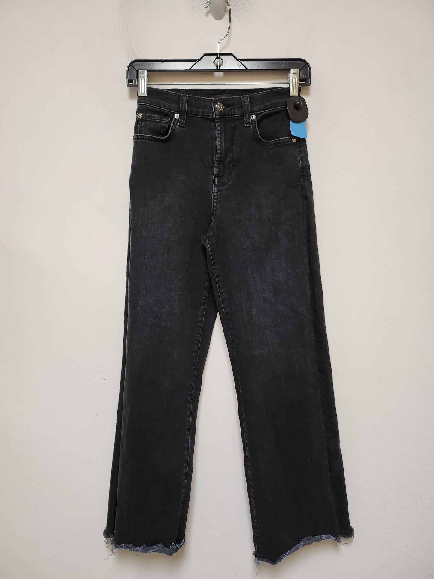 Jeans Cropped By 7 For All Mankind In Black, Size: 2