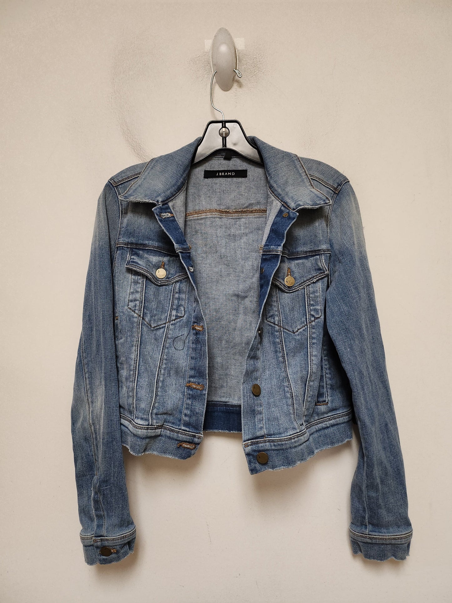 Jacket Denim By J Brand In Blue Denim, Size: S