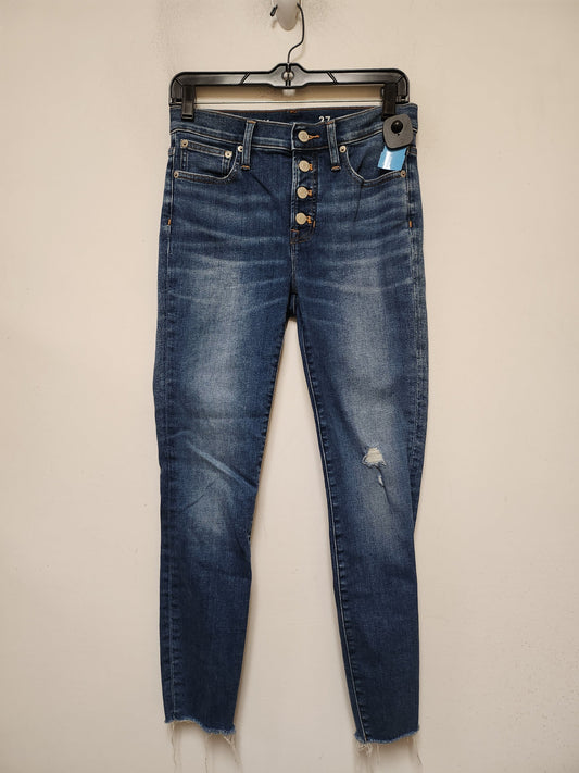 Jeans Skinny By J. Crew In Blue Denim, Size: 4